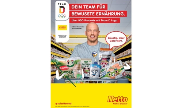 Fabian Hambüchen und Netto werben für Olympische Spiele - Fabian Hambüchen wirbt gemeinsam mit Netto für die Olympischen Spiele - Quelle: Netto Marken-Discount Stiftung & Co. KG